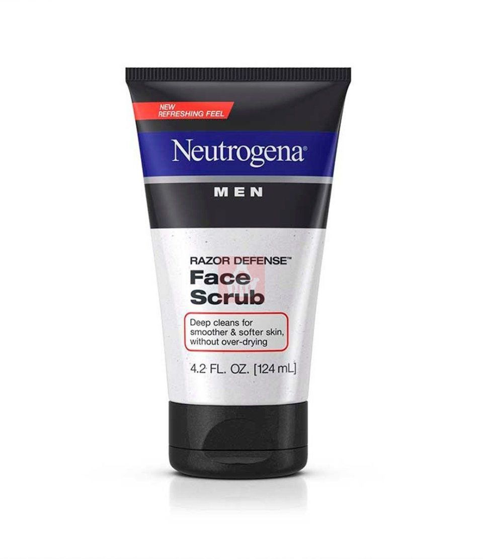 neutrogena men razor defense face scrub