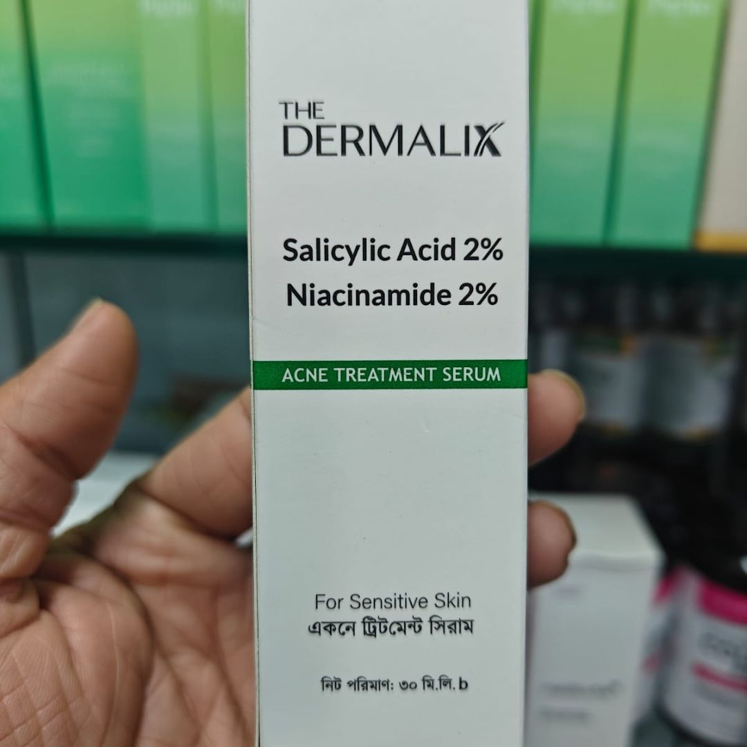 The Dermalix Salicylic Acid 2% + Niacinamide 2% Acne Treatment Serum 30ml | Price in Bangladesh - Image 2