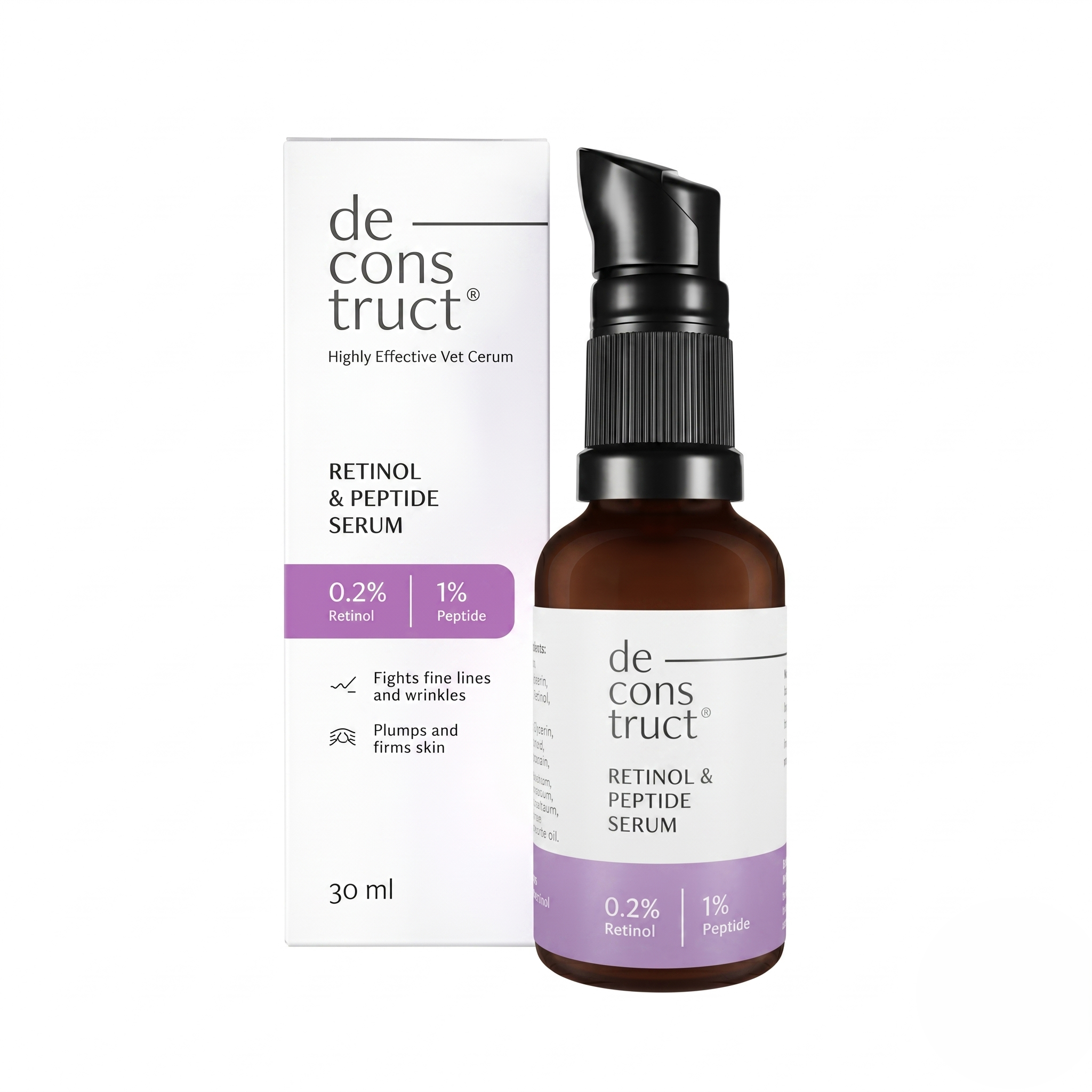 Deconstruct Retinol & Peptide Serum 30ml for Anti-Aging - Image 2
