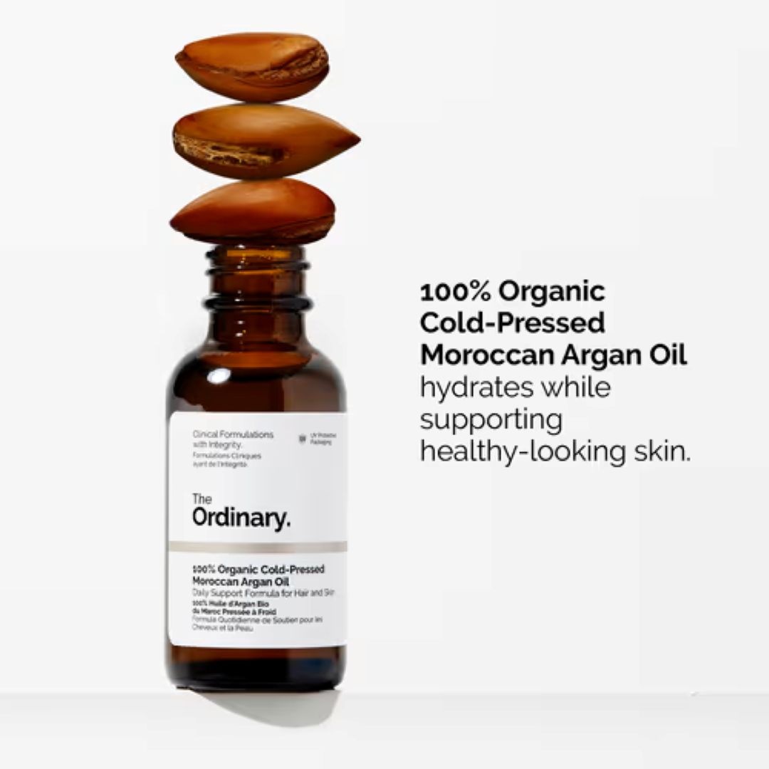 The Ordinary 100% Organic Cold-Pressed Moroccan Argan Oil – Organic Hydration 30ml | Price in Bangladesh - Skincare - Image 4