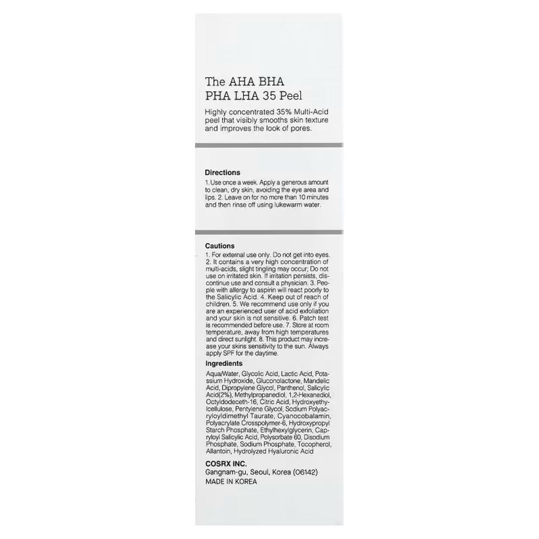 Cosrx The AHA BHA PHA LHA 35 Peel, 30 ML | Price in Bangladesh - Serum - Image 3