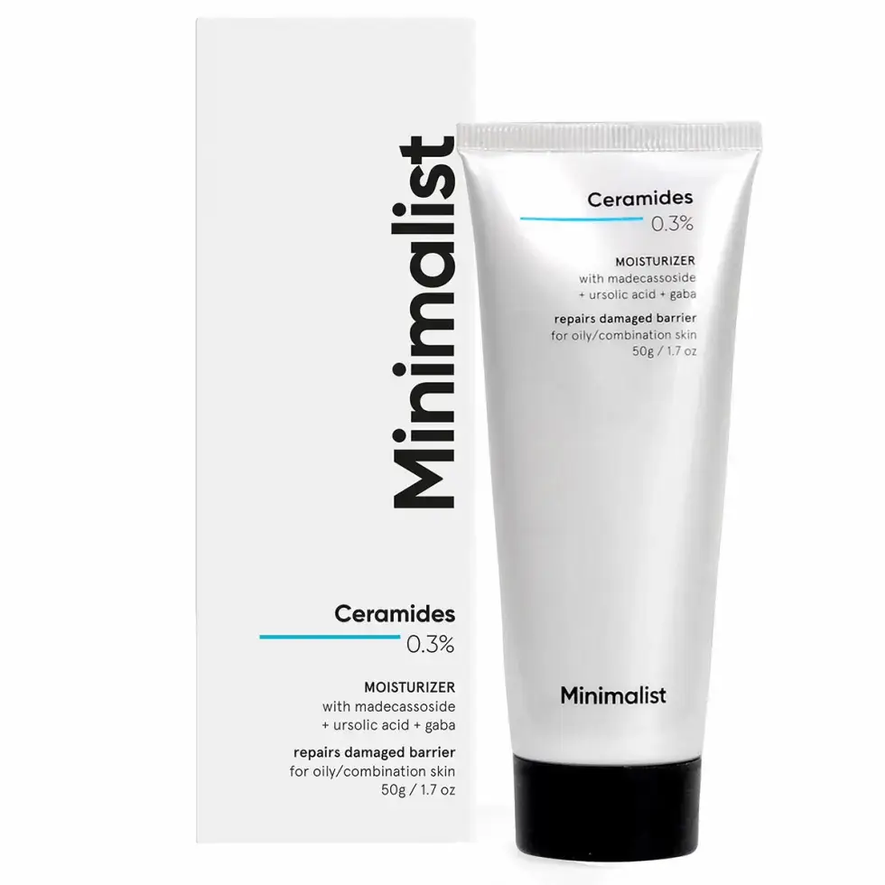 calm skin after ceramide moisturizer use