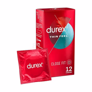Durex Thin Feel Close Fit Condom 12 pcs packaging