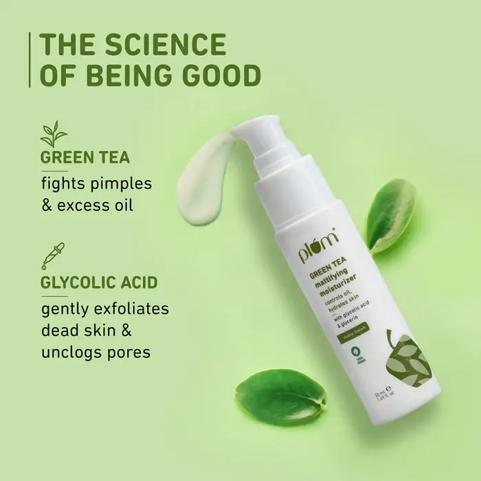 green tea ingredient in Plum moisturizer for acne