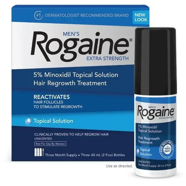 male pattern baldness before using rogaine minoxidil