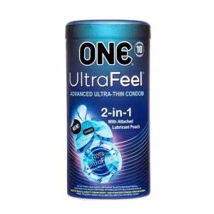 ONE Ultrafeel 2-in-1 condom packaging Bangladesh