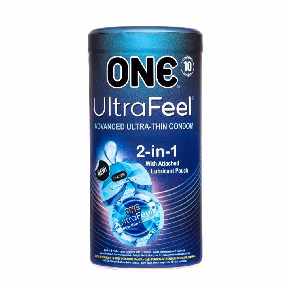 ONE Ultrafeel 2-in-1 condom packaging Bangladesh