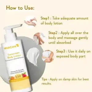 lightweight non greasy sunscreen body lotion texture