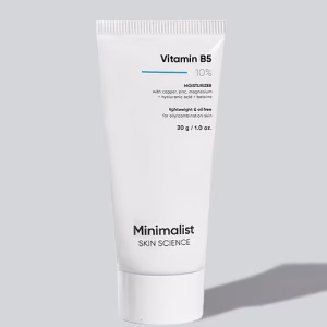 Vitamin B5 10% Moisturizer for acne skin hydration