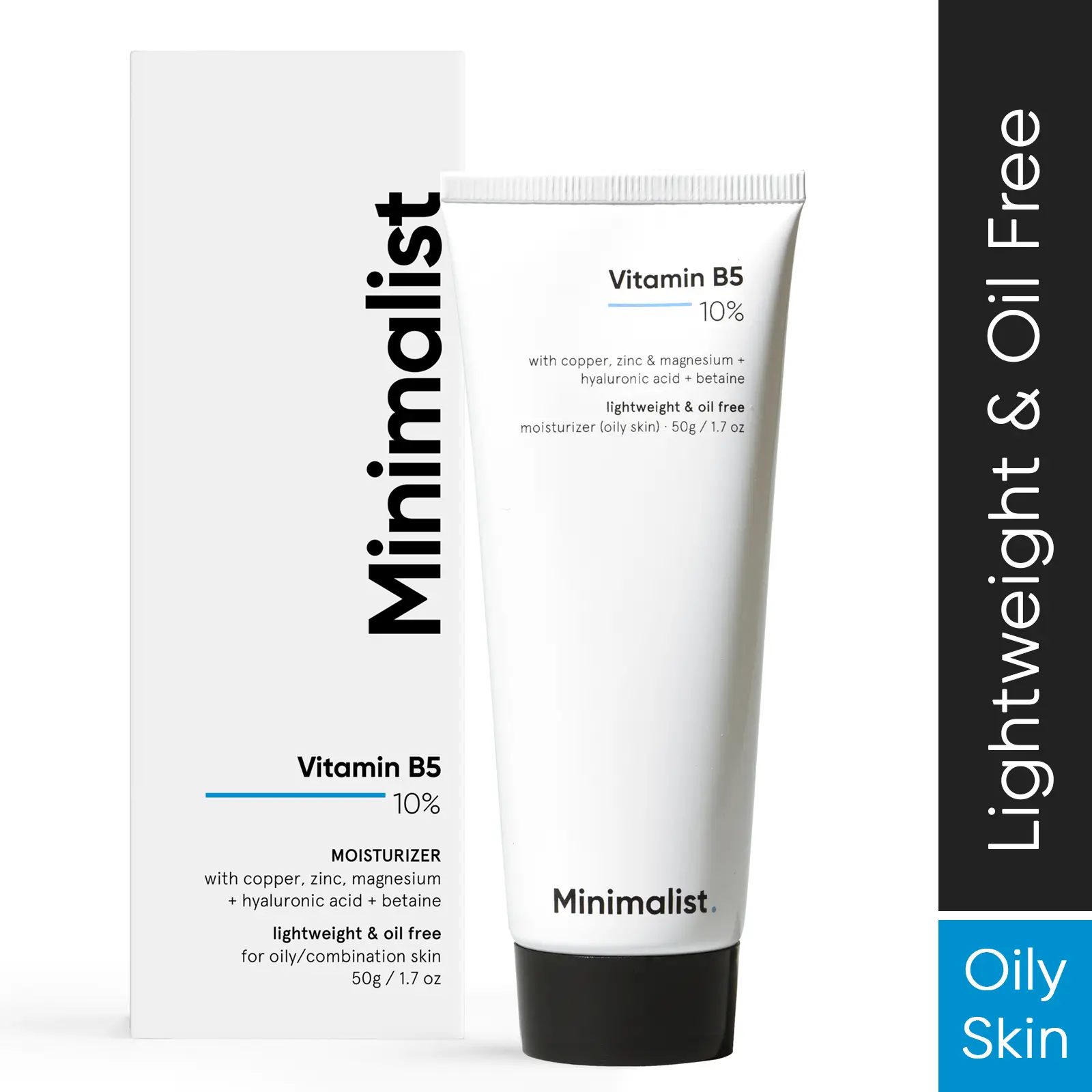 lightweight gel moisturizer vitamin b5 oily skin