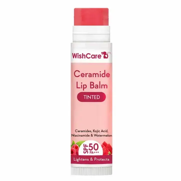 wishcare ceramide lip balm SPF 50 PA+++ tinted product