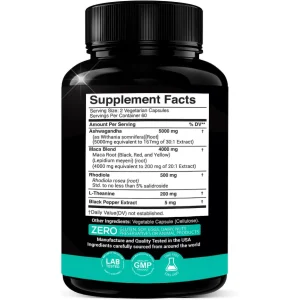 Best stress support supplement BD Ashwagandha Maca Root