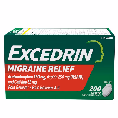 Excedrin Migraine Medicine for fast migraine headache relief