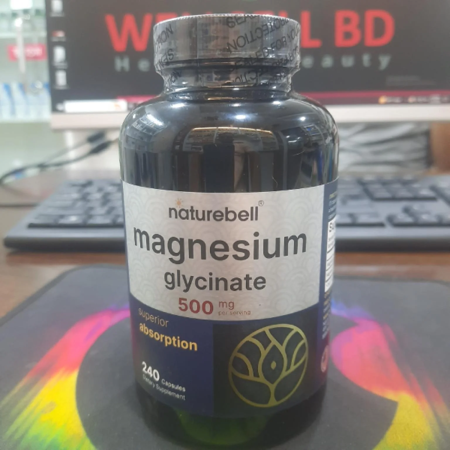 NatureBell magnesium glycinate for nighttime wellness