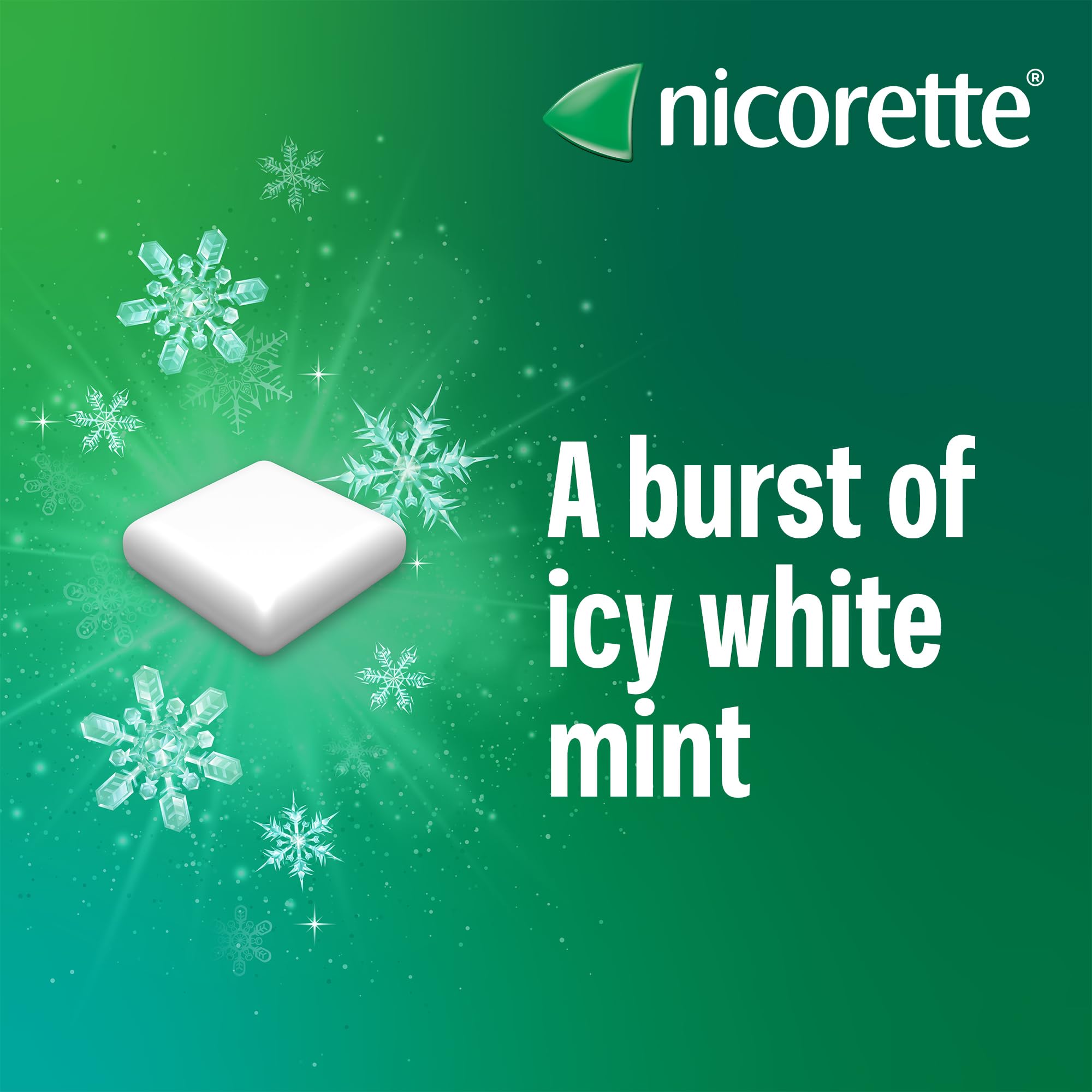 nicotine replacement chewing gum with whitening support