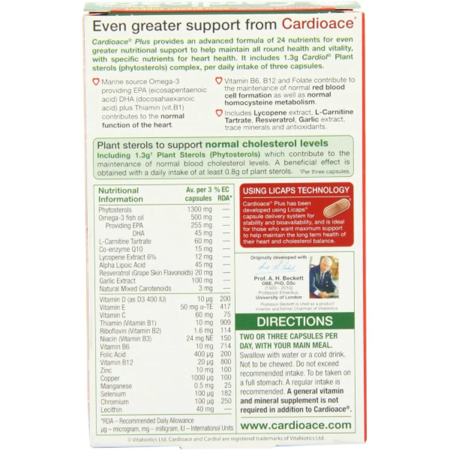 Omega-3 heart support supplement BD Cardioace Plus