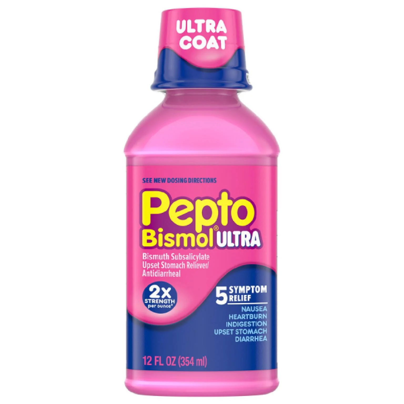 Pepto Bismol Ultra 5 Symptom Stomach Relief liquid