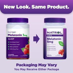 Melatonin gummies for sleep and skin health